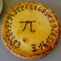 Kuchen mit der Zahl Pi