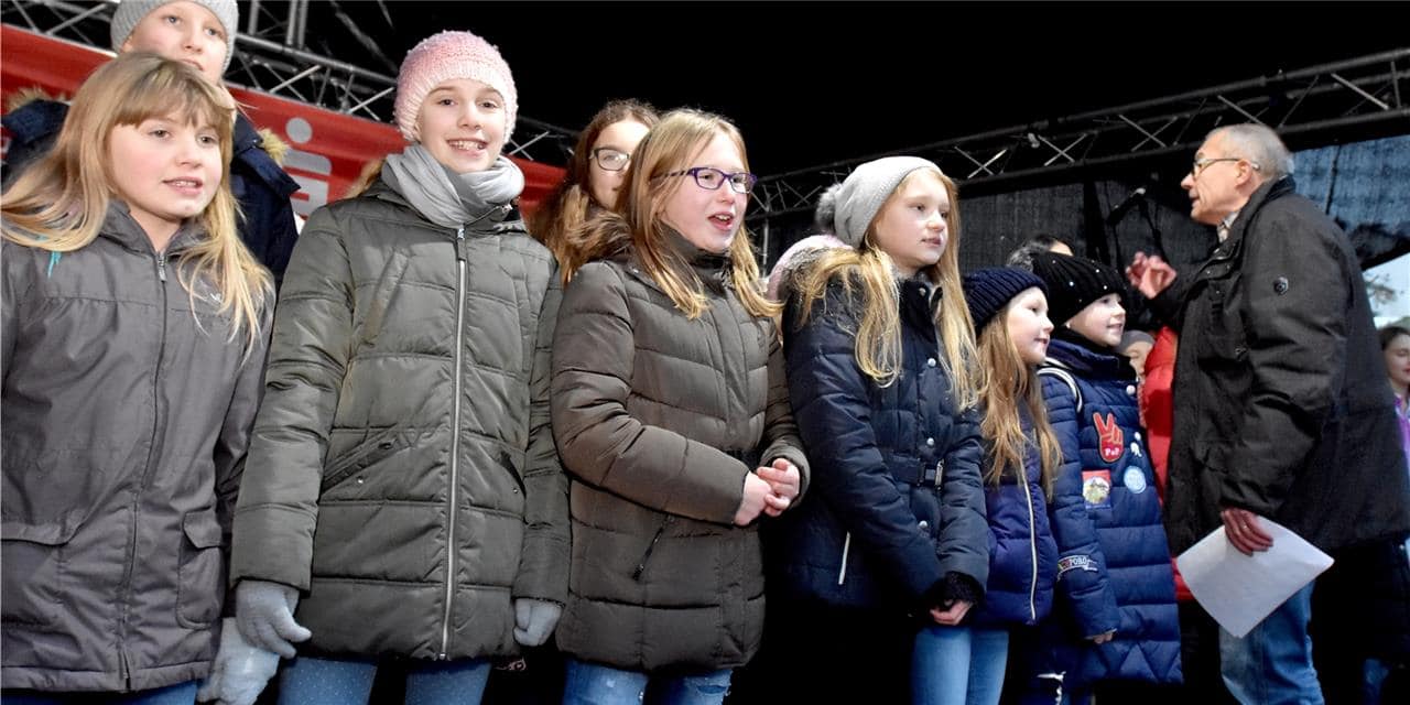 Schüler proben Musical